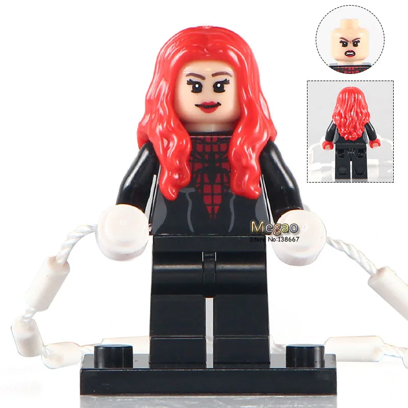 

Building Blocks Single Sale PG208 Spider Girl Marvel Super Hero The s Venom Deadpool Bricks Kids DIY Toys PG8057