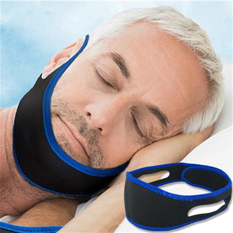 

CPAP Anti Snoring snore chin strap Snoring Remedy Relieve Sleep Apnea Care Health Tools Stretchable Strap Stop Snoring Aid Belt