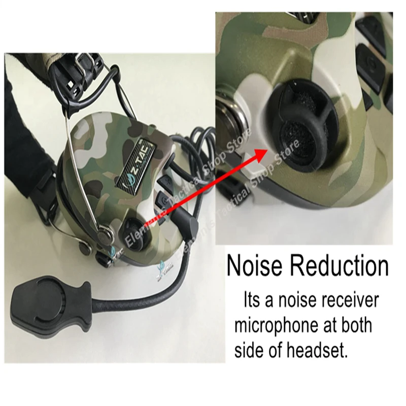 Z Tac тактическая Softair Sordin головной убор анти-шум активная тактическая гарнитура для стрельбы Военная гарнитура Z111
