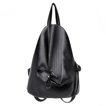 

Woman Backpack Personality Tweezers Soft Leather Lock Small Backpack Rucksack Bagpack BookBag Vintage #Zer