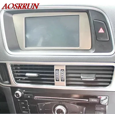 

Modified car navigation decorative frame stainless steel bright bars for Audi Q5 car accessories car-styling AUTO
