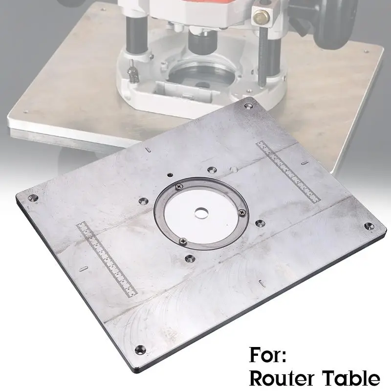 

Multifunctional Aluminum Router Table Insert Plate For Woodworking Engraving Machine Benche 235x300mm