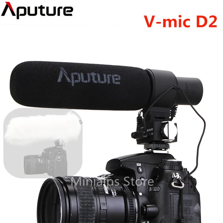 Aputure V Mic D2 Sensitivity Adjustable Directional Condenser Shotgun