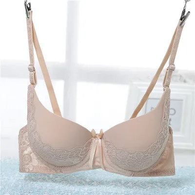 Fashion super push up Bra For Small Breast gather chest Push Up Bra Sexy Lady gilr Solid Color Cotton Basic Under Lace Brassiere comfy bra Bras