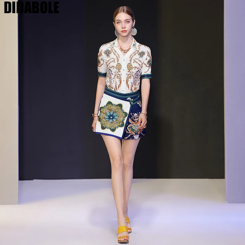 

DIDABOLE, daily wear, hand-beaded, gorgeous flower beads, ornate decor, stylish two-piece 2019 summer dress