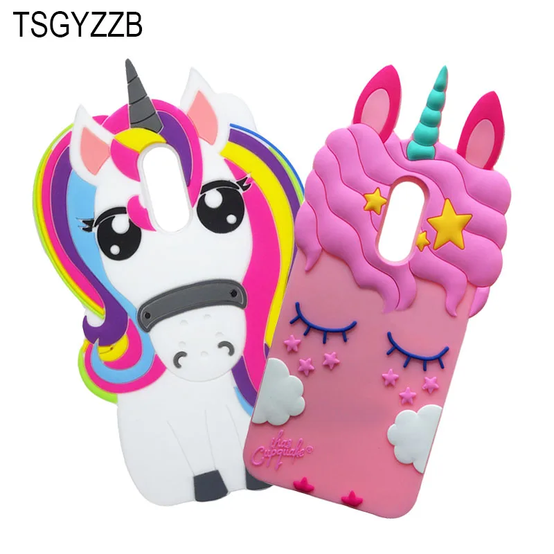 

For Xiaomi Redmi 5 Plus Case Cute Soft Silicone Cover 3D Cartoon Pattern Cat Unicorn Phone Protective Back Coque Redmi 5 Plus