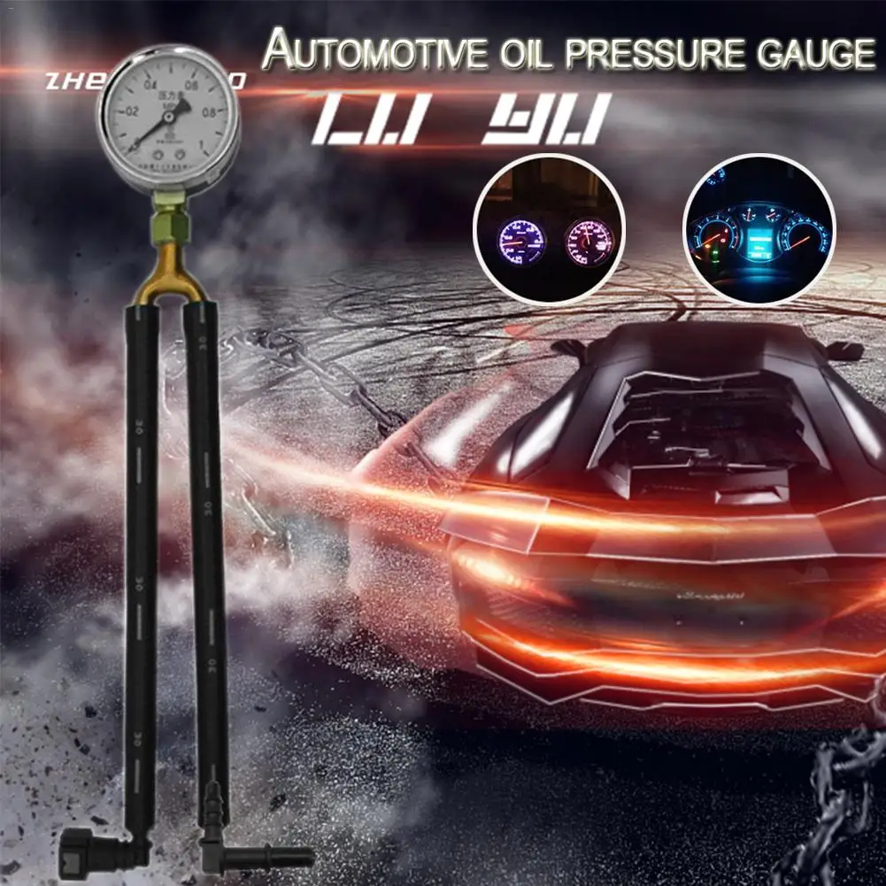 

General Automobile Gasoline Pressure Gauge Oil Pressure Gauge Fuel Pressure Gauge Test Meter Test Gasoline Pressure Tool Quick-C