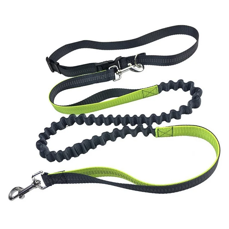 Dog Leashes Adjustable Waist Hands Free Dog Running Leash Nylon