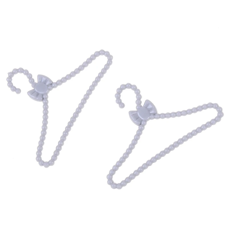 20 PCS / Pack Gray Hangers Mini Cute Wardrobe Dress Coat Clothes Plastic Accessories For Doll Dollhouse Gift Toy Lovely | Игрушки и