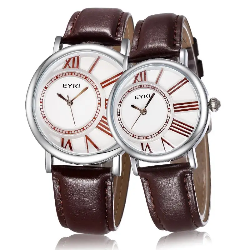 BEST QUALITY  2019 New Men's and Women's Watches Leather Strap Fashion Personality Men and Women Quartz Watch Cou