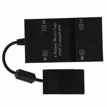 

NEW Black 4 Player Multi Tap Controller & Memory Card HUB For Playstation 2 For PS2 Game Accessory