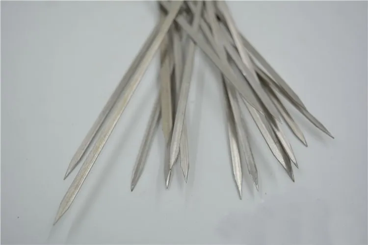 Pack of 50 pcs Barbecue Sticks With Handle Stainless steel Grilled Prod BBQ Needle