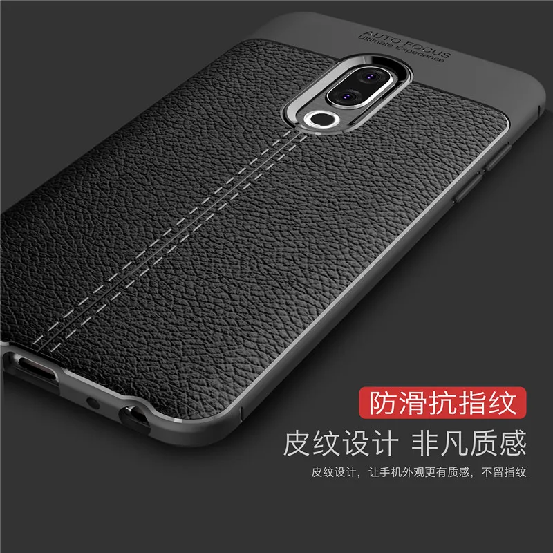 Чехол WolfRul Meizu 15 противоударный Роскошный кожаный чехол из ТПУ для чехлы