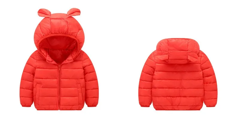 WENDYWU/ г. новая куртка для девочек, осенне-зимнее забавное пальто с капюшоном детские зимние куртки одежда ярких цветов Детская одежда для мальчиков
