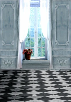 

Palace Backdrop Photo Photographic Wedding Photo Studio Vinyl Customize White Curtain Window Backgrounds Photo Studio Props