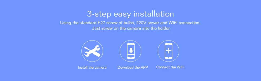 960P 360 Degree Wireless Panoramic IP Camera LED Bulb Lamp Mini WIFI CCTV Alarm 3D VR Camera Smart Home Security Free APP Alarm_F16