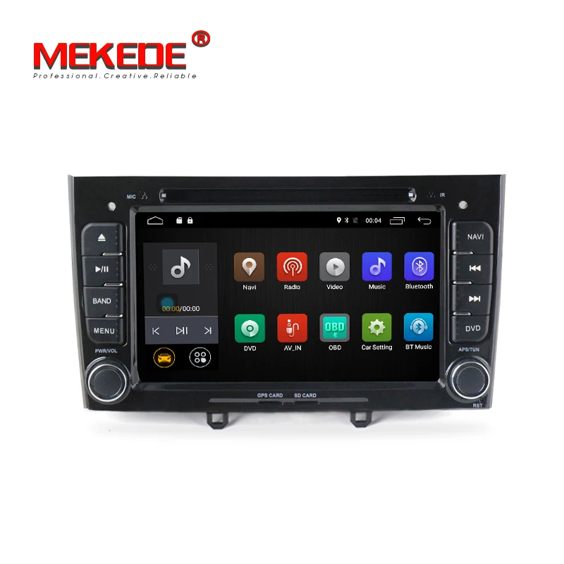 MEKEDE 1024*600 экран 4G LTE 2din автомобильный dvd-плеер для peugeot 408 308 Android 7,1 четырехъядерный с GPS радио Wi-Fi BT Бесплатная доставка