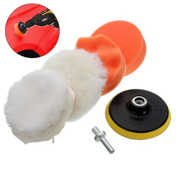 

Car Accessories 5Pcs 4 inch High Gross Polishing&Buffer Pad Set +M10 Drill Adapter For Car Polisher