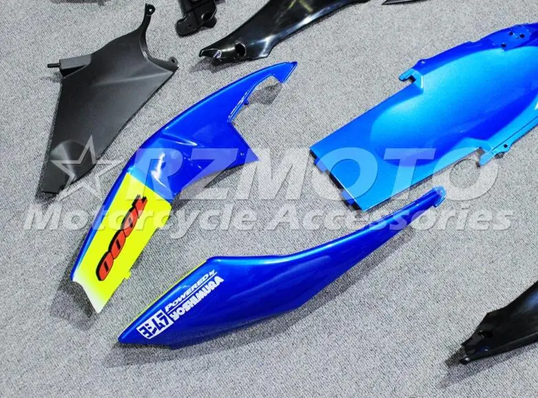 Мотоциклы полный обтекатель комплект подходит для Suzuki GSXR1000 K5 2005 2006 GSXR-1000 05 06 ABS пластик+ крышка бака на заказ синий белый