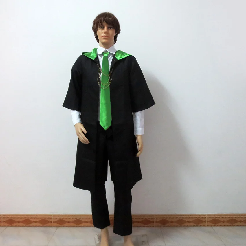 Pellicola Mangiamorte Lucius Malfoy Festa Di Natale Di Halloween Outfit Uniforme Cosplay Costume Personalizzare Qualsiasi Dimensione