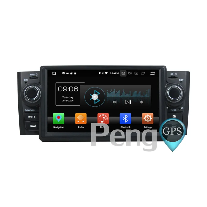 Flash Deal 2 Din Android 8.0 Car CD DVD Player 8Core GPS Navigation for Fiat Punto Linea 2007-2012 Stereo 1080P HD Screen Autoradio 1