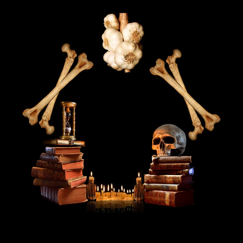 Уникальный набор для спальни 3D сахарный череп чеснок книги Свеча светильник с