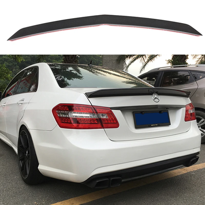 W212 E63 Carbon Fiber Rear Trunk Spoiler Wing For Mercedes E Class W212