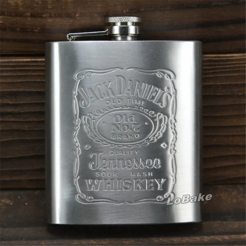 USA NEW 7oz Stainless Steel Whiskey Alcohol Pocket Flask with Portable Funnel 