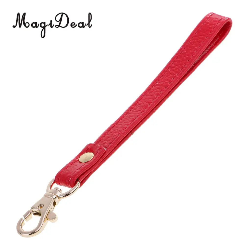 MagiDeal Simple Strap Design Genuine Leather Wristlet Wrist Bag Strap Replacements For Clutch Purse Handbags Parts