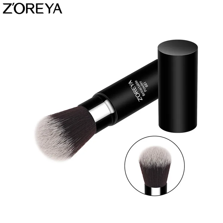 ZOREYA классическая черная выдвижная кисть для пудры, высокое качество, косметическая кисть для женщин, инструмент для ежедневного макияжа, Новое поступление