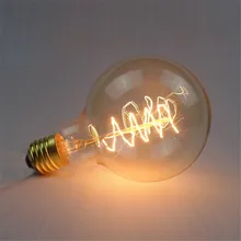 4 шт./лот подвесной светильник в стиле ретро G95 40 Вт E27 теплый белый затемнения промышленных Декор накаливания Винтаж электрическая лампочка эдисона Светодиодная лампа для дома/гостиная