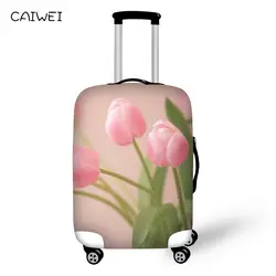 Чемодан чемодан защитная крышка для 18-30 дюймов розовый Цветочный принт эластичный чехол стильный Anti-dust Путешествия Аксессуары