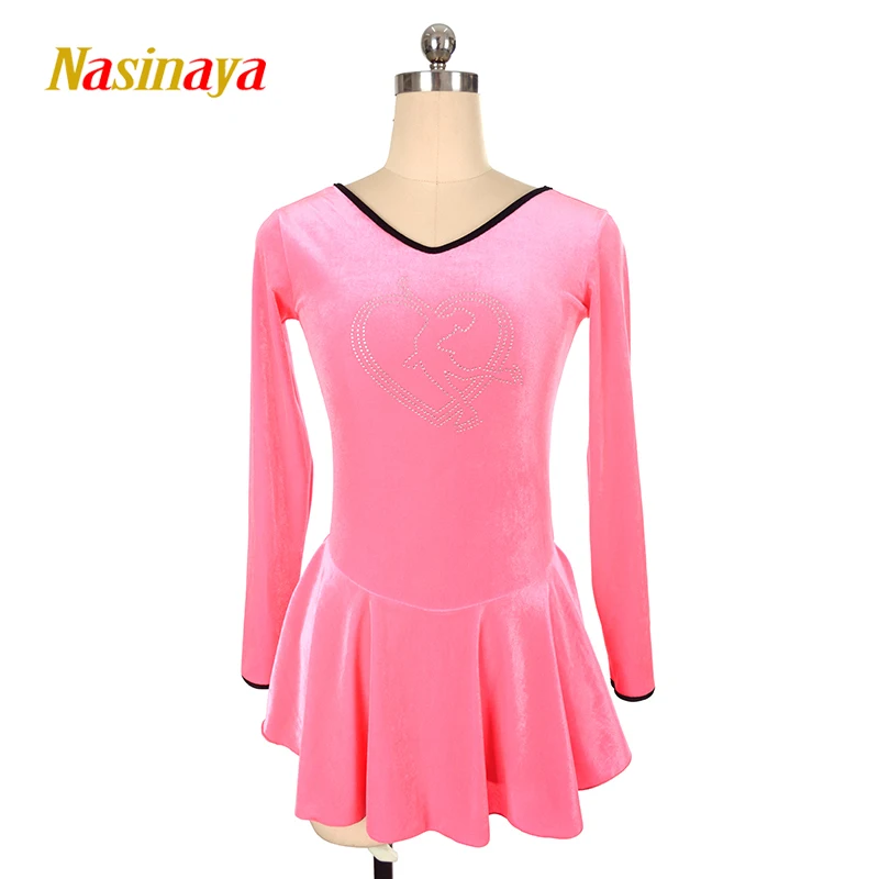 menina-e-mulher-patinacao-vestido-patinacao-padrao-vestido-rosa-brilhante-fabrica-personalizada