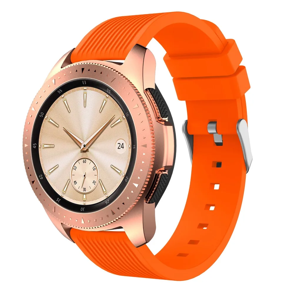 Ремешок силиконовый для Samsung Galaxy Watch 42 мм сменный Браслет смарт часов Gear S2 в