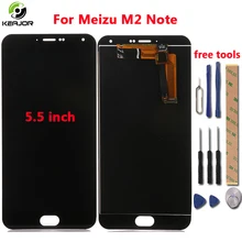 Для Meizu M2 Примечание ЖК-дисплей Дисплей + сенсорный экран с инструментами Стекло Панель аксессуары телефон замена дигитайзер для Meizu M2 Примечание 4G