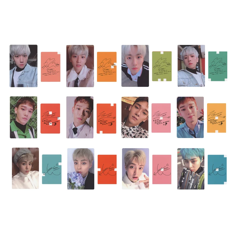 

Youpop KPOP EXO CBX MINI 2th Blooming Days Album Photo Card Hip Hop Self Made Paper Cards Autograph Photocard XK537