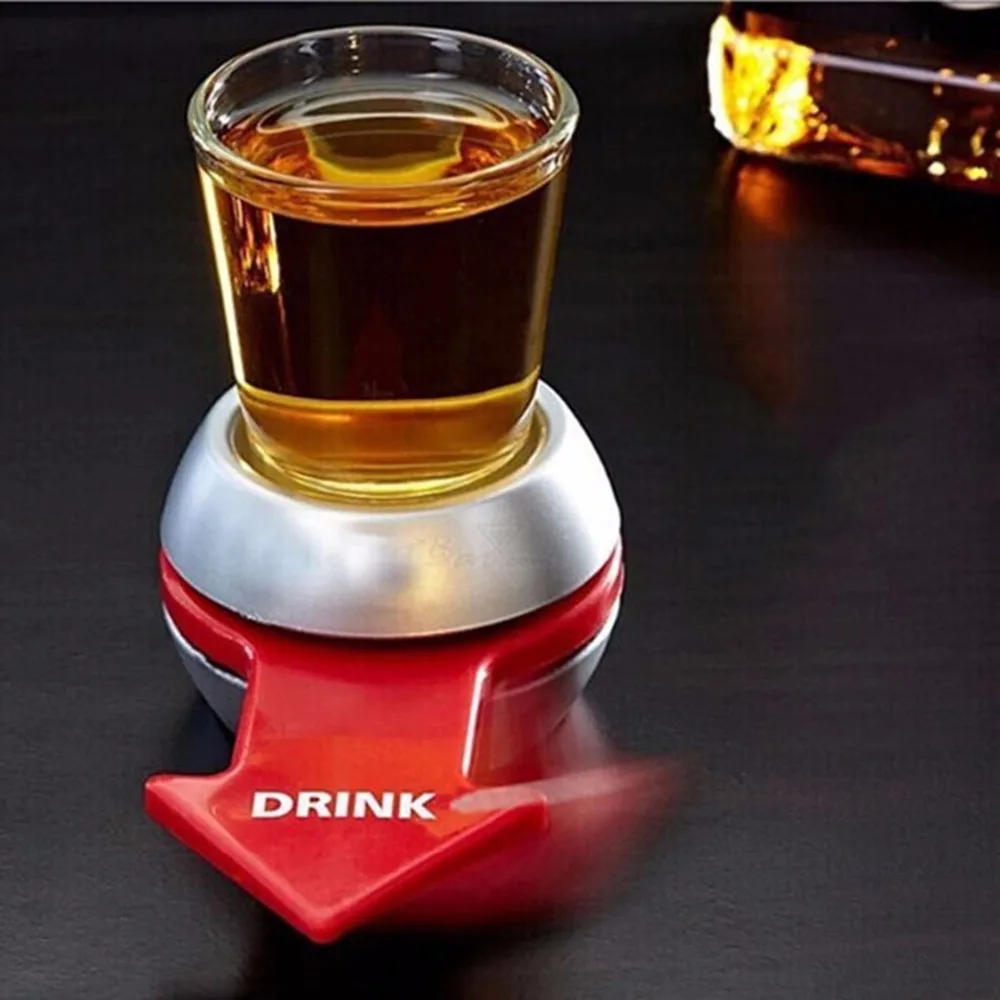 

Novely Spin the Shot Drinking Game Turntable Roulette Glass Spinning Fun Party Home wheel Bar Wine Games Party Favors