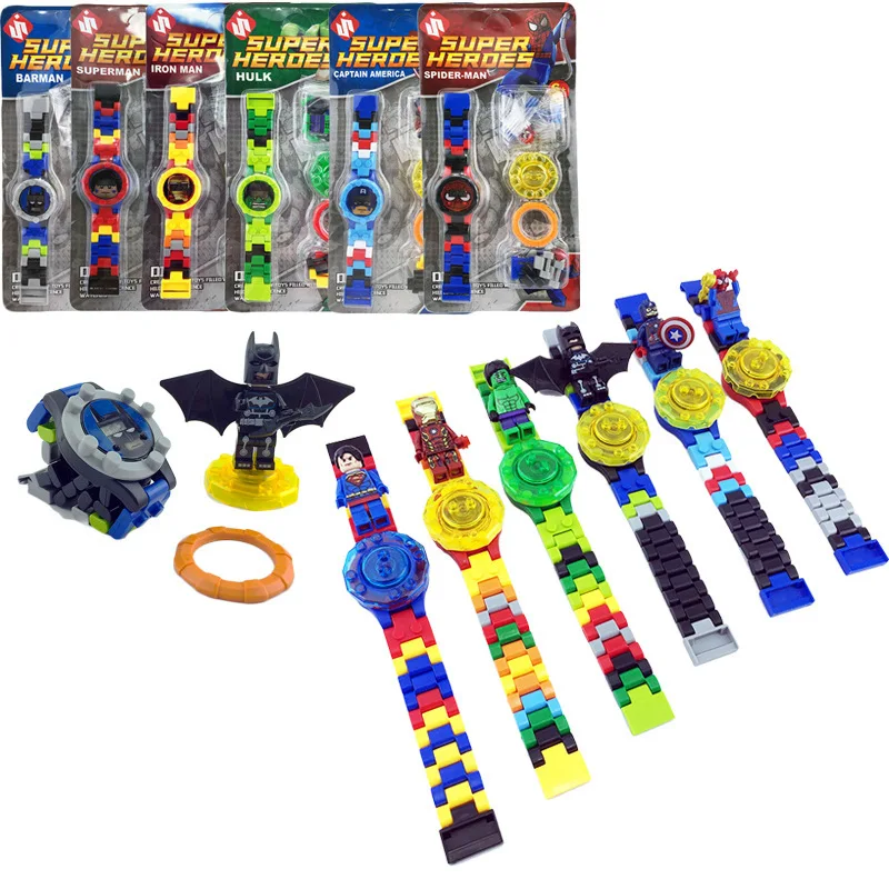 

Avengers Bricks Watch Compatible LegoINGLY Batman Legoingl Ninjagoing LegoING Duplo LegoING minecraftING Toys for Children Gift