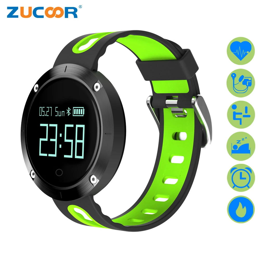 ZUCOOR Bluetooth Sport Smart Bracelet Double Color Wristband Fitness