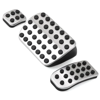 

AndyGo No Drill Car Accessories Gas Brake Pedal Cover Sticker For Mercedes Benz V-Class Vito Metris Viano W447 2015 2016 AT(LHD)