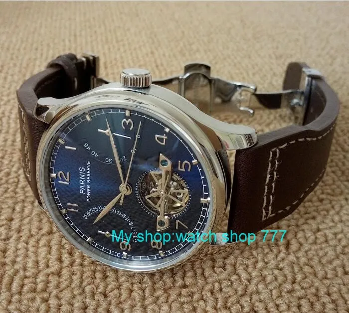 جديد الأزرق الهاتفي 43 مللي متر PARNIS فراشة مشبك التلقائي الذاتي الرياح ساعات آلية قوة الاحتياط الرجال الساعات zdf9 جديد الأزرق الهاتفي 43 مللي متر PARNIS فراشة مشبك التلقائي الذاتي الرياح ساعات آلية قوة الاحتياط الرجال الساعات zdf9