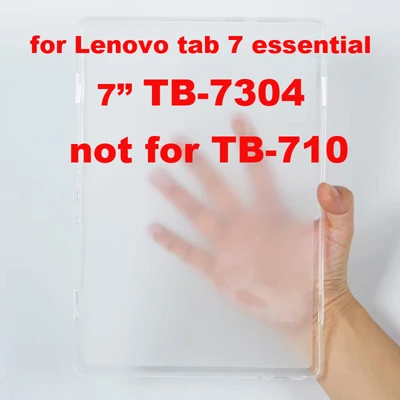 for tab 7 ESSENTIAL Мягкий TPU чехол для lenovo tab 3 7 plus tab 4 7 8 ПЛЮС 10,1 для lenovo tab E7 7 ''E8 8'' E10 M10 P10 10 10,1 ''чехол-накладка - Цвет: for tab 7 ESSENTIAL