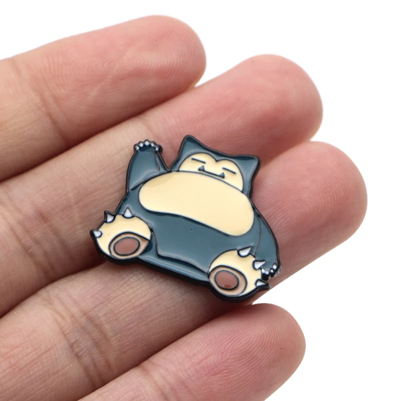 L3361 Snorlax Декоративный металл эмалированные Броши мультфильм творческие металлические броши Джинсовая Шляпа значок воротник ювелирные изделия 1 шт