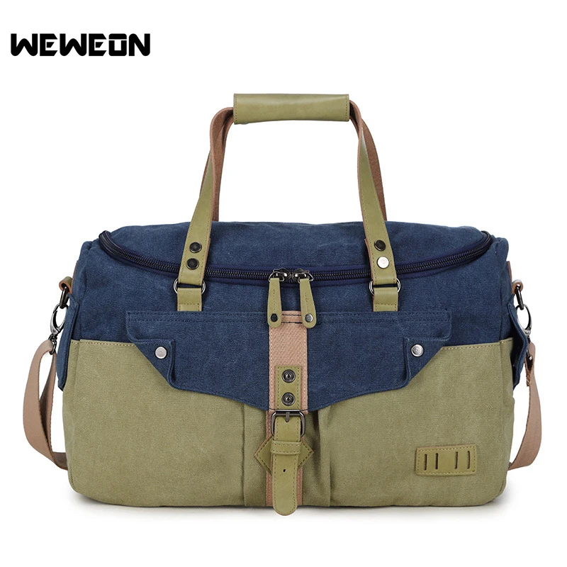 Large Capacity Canvas Sport Training Gym Bag Unisex Fitness Bags