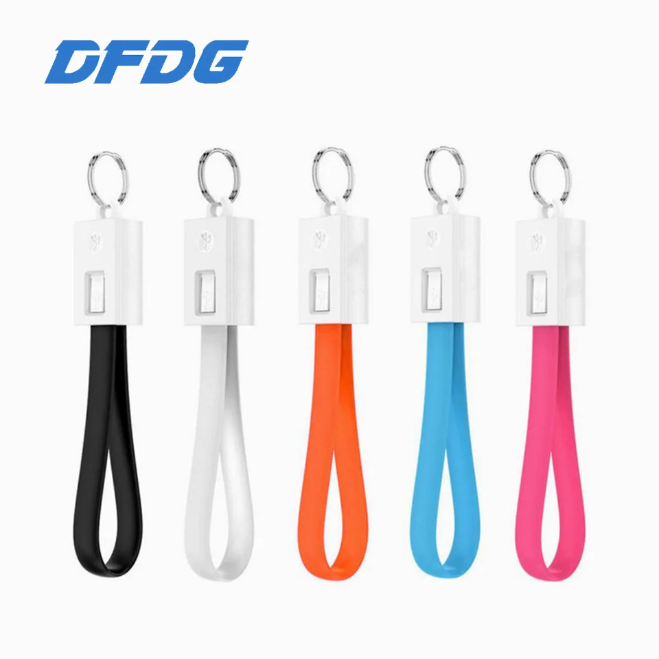 

Portable USB Type C Fast Charger Sync Data Multicolored Noodles Cable Key chain Type-C Cable For Xiaomi Mi5 Samsung S9 USB Cable