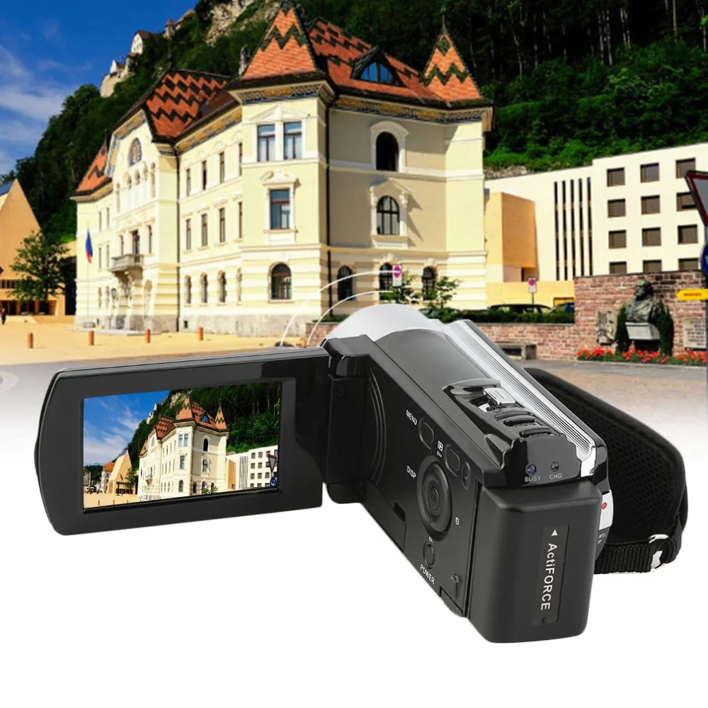 Full HD 1080P Digital Video Camera 20M pixels Automatic Identification of Smiling Face 2.7 inch LCD 16x Zoom Camcorder DV 3MP