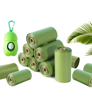 

Pet Dog&Cat Poop Bags Earth-Friendly 4&8 Rolls With 1 Dispenser Dog Waste Bags Dog Pooper Degrading Cat Lick Thick Garbage Bag