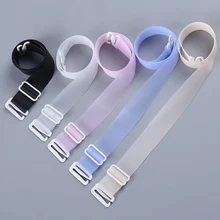 Женский 1,5 см широкий силиконовый бюстгальтер на бретельках невидимый прозрачный бюстгальтер плечевой ремень Регулируемый бюстгальтер крюк расширители аксессуары