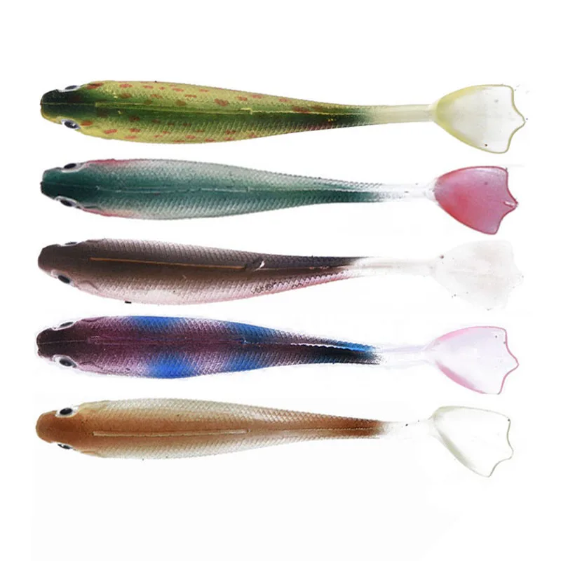 5Pcs/lot Wobblers Fishing Lures 9cm 5g Artificial Wobbler Rubber Bass