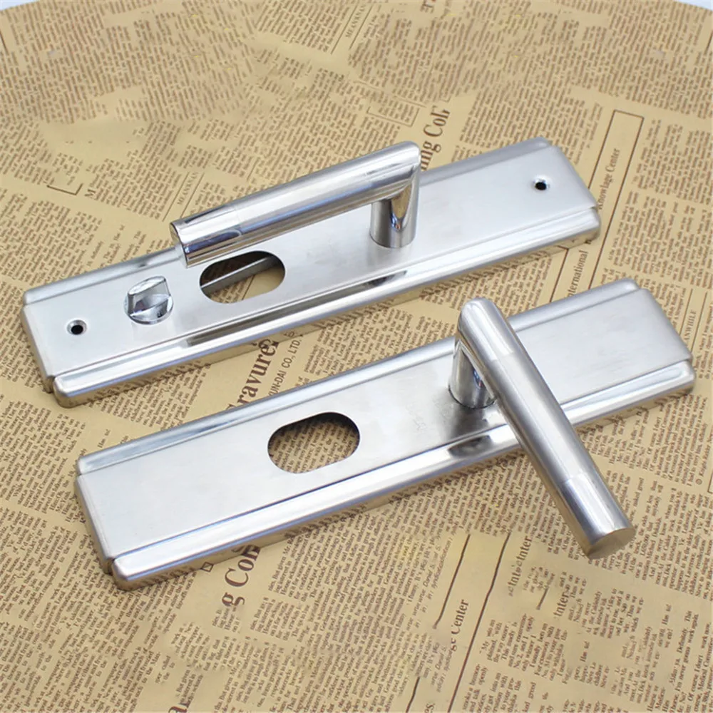 TTLIFE 3 Sizes 5cm/7cm/9cm Steel Panel Stainless Steel Handle Security Door Knob Home Accessories Door Knob Lock